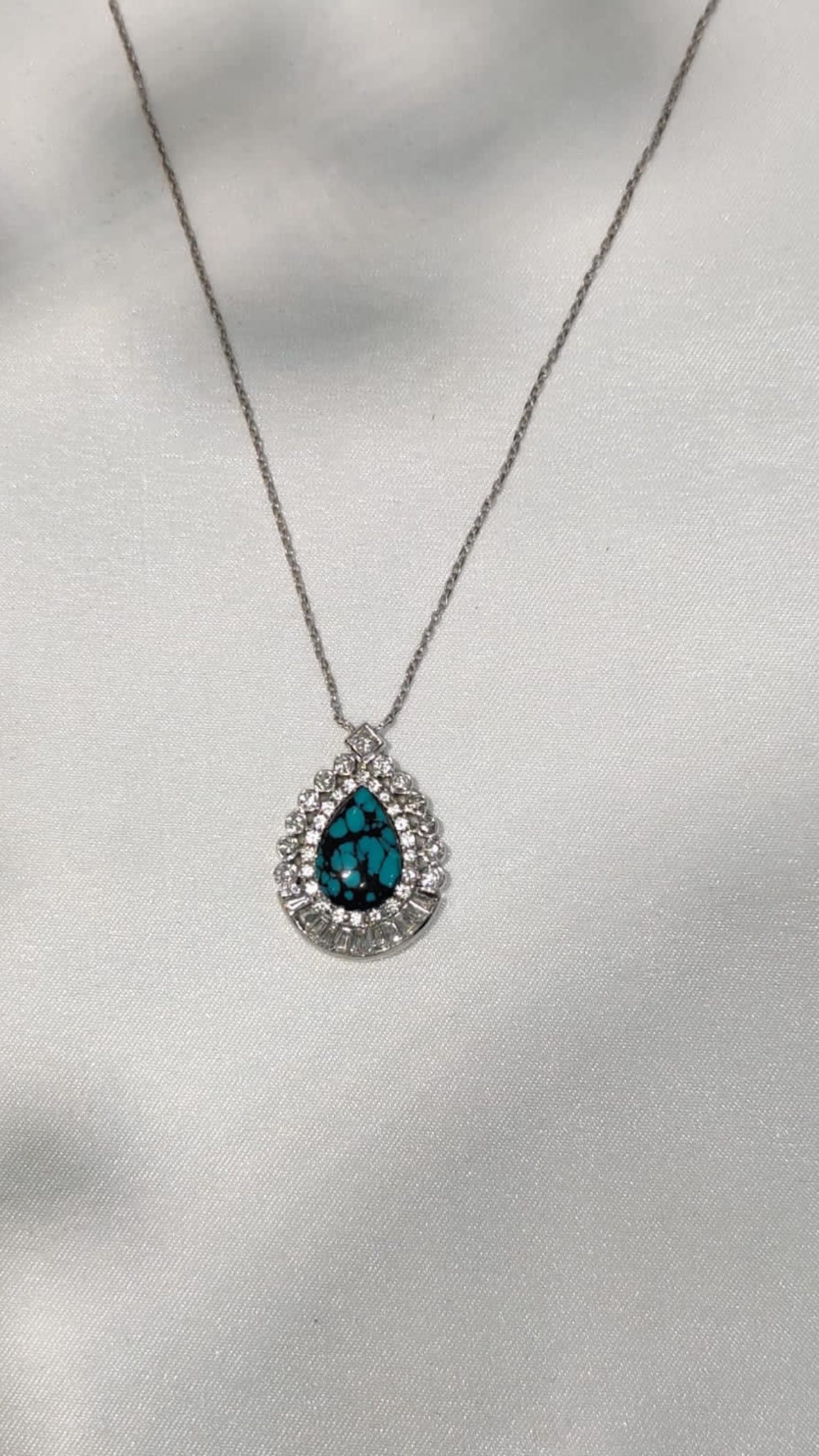 Firouz Pear Pendant