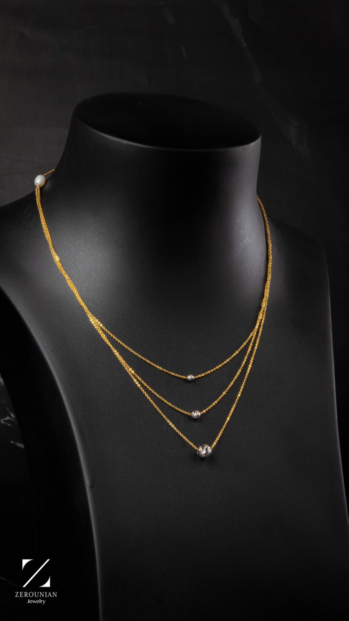 Trois Chain Necklace